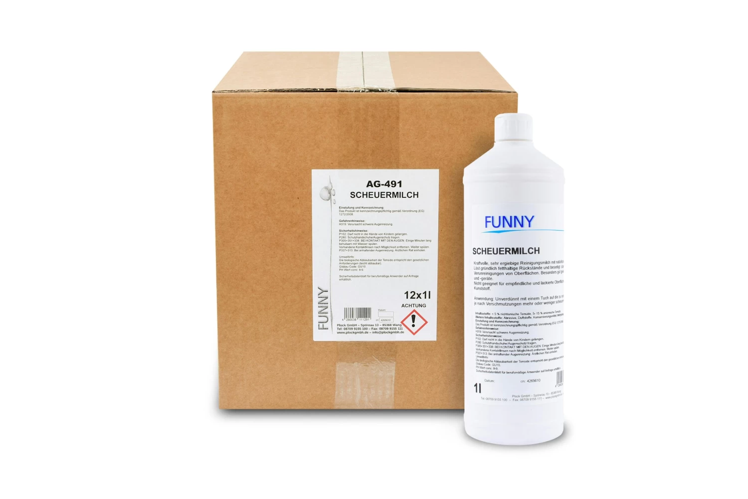 Funny Scheuermilch | Fettlösend | 12 X 1 Liter Flaschen 7 Funny Scheuermilch | Fettlösend | 12 X 1 Liter Flaschen – Bild 7