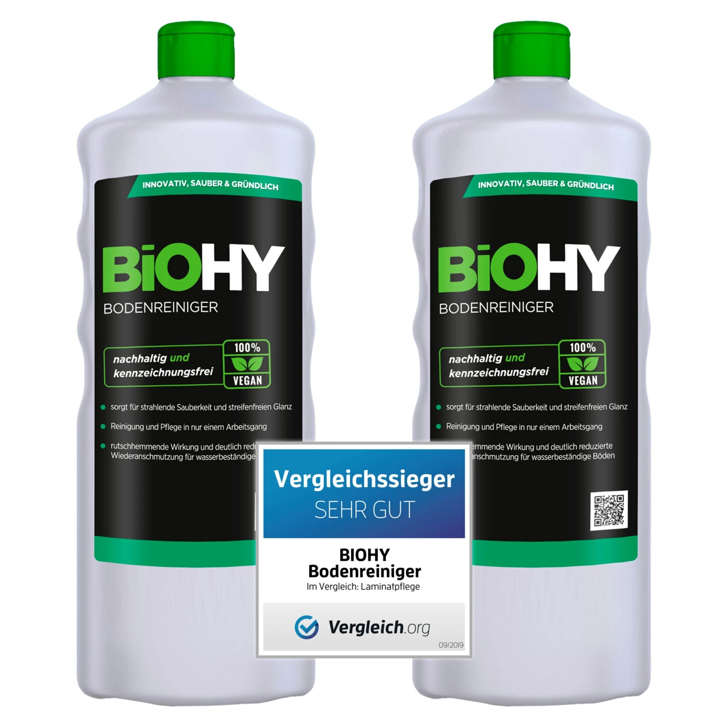 BiOHY Bodenreiniger (3x1l Flasche) | Konzentrat Für Alle Reinigungsgeräte Und Alle Hartböden | Angenehmer Geruch Und Streifenfreie Reinigung 5 BiOHY Bodenreiniger (3x1l Flasche) | Konzentrat Für Alle Reinigungsgeräte Und Alle Hartböden | Angenehmer Geruch Und Streifenfreie Reinigung – Bild 5