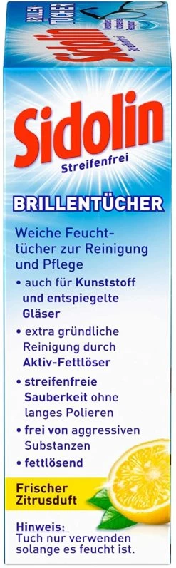 Sidolin Brillenputztücher 20 Stück Reinigungstücher Tücher Reinigen Putztuch -Bestes Waschmittel Geschäft 64bc752f 06e7 42af b2e9 cf3fbd383c55