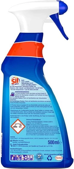 Sil 1 Für Alles Fleckenspray Fleckentferner Reiniger 500 Ml Reinigungsmittel -Bestes Waschmittel Geschäft 77c508ae 917e 49f6 bfe6 99c8732630eb 1