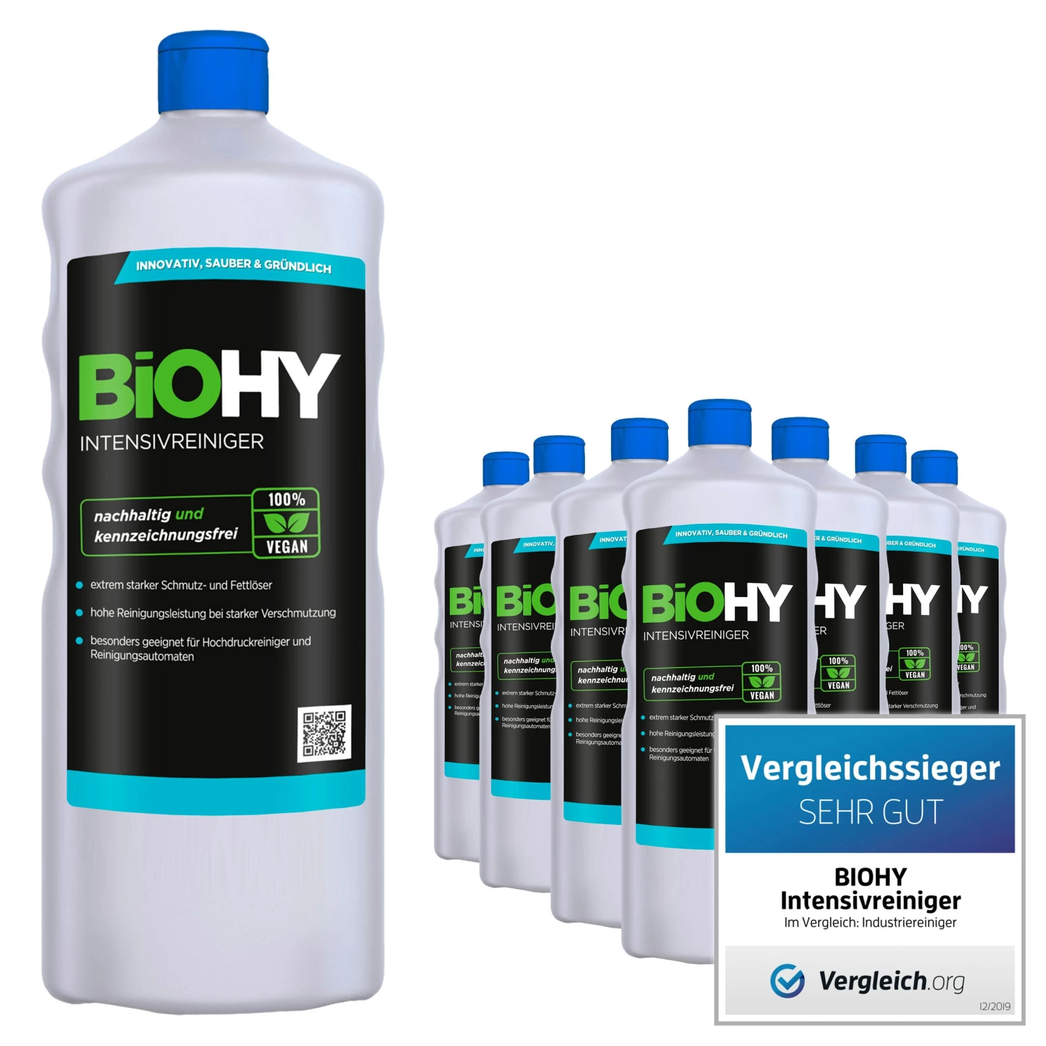 BiOHY Intensivreiniger Universal (1l Flasche) | Hochleistungs-INDUSTRIEREINIGER | Grundreiniger Ideal Für Hochdruckreiniger, Schaumarm 2 BiOHY Intensivreiniger Universal (1l Flasche) | Hochleistungs-INDUSTRIEREINIGER | Grundreiniger Ideal Für Hochdruckreiniger, Schaumarm – Bild 2