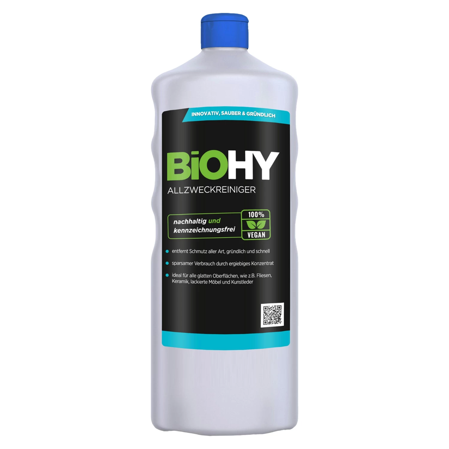 BiOHY Allzweckreiniger Konzentrat (480x1l Flasche) | Schonender Profi - Universalreiniger Für Haushalt Und Auto | Vollständig Biologisch Abbaubar 2 BiOHY Allzweckreiniger Konzentrat (480x1l Flasche) | Schonender Profi - Universalreiniger Für Haushalt Und Auto | Vollständig Biologisch Abbaubar – Bild 2