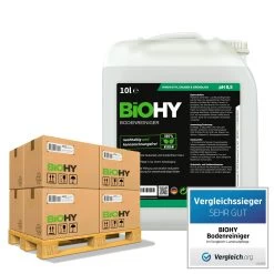 BiOHY Bodenreiniger (10l Kanister) | Konzentrat Für Alle Reinigungsgeräte Und Alle Hartböden | Angenehmer Geruch Und Streifenfreie Reinigung -Bestes Waschmittel Geschäft 8ef101a6 551f 41dd a5ef 9f60d2c726e8 1