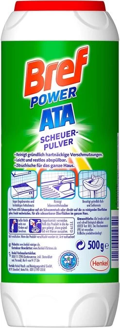 Bref Power ATA Scheuerpulver 15er Pack Gegen Hartnäckige Verschmutzungen 15x500g -Bestes Waschmittel Geschäft d40900c8 251a 43e1 942b 0d23f1879454