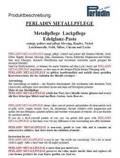 Perladin Premium Metallpflege Metallreiniger Paste EdelGlanz Tube 50ml Edelstahlpflege Reiniger 9 Perladin Premium Metallpflege Metallreiniger Paste EdelGlanz Tube 50ml Edelstahlpflege Reiniger -Bestes Waschmittel Geschäft dfa07ef3 f877 4741 9624 b635f516b6cf 1