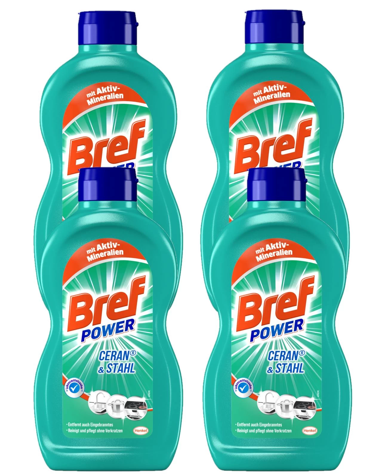 Bref Sidol Ceran & Stahl Reiniger Entfernt Eingebranntes 4x500ml Sauberkeit 1 Bref Sidol Ceran & Stahl Reiniger Entfernt Eingebranntes 4x500ml Sauberkeit